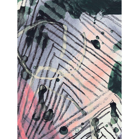 Angled Spaces IV Black Modern Wood Framed Art Print with Double Matting by Parker, Jennifer Paxton