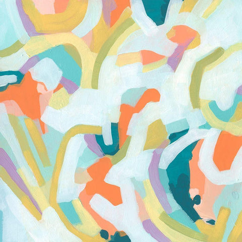 Sugar Sweep I Black Ornate Wood Framed Art Print with Double Matting by Vess, June Erica