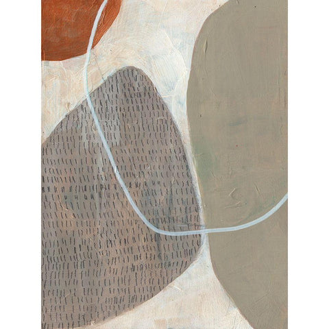 Marked Stones I Gold Ornate Wood Framed Art Print with Double Matting by Goldberger, Jennifer