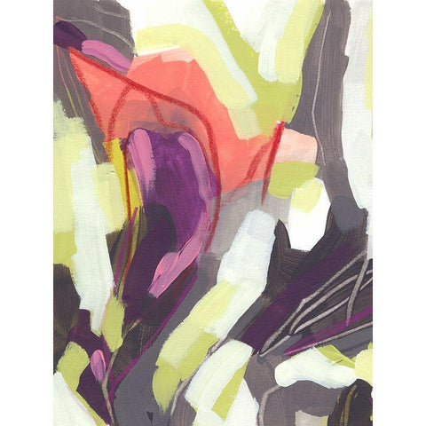 Martini Swirl I White Modern Wood Framed Art Print by Vess, June Erica