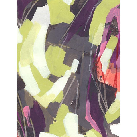 Martini Swirl II Black Modern Wood Framed Art Print by Vess, June Erica