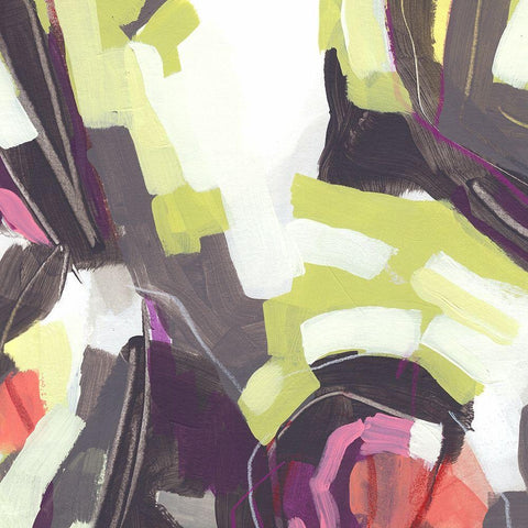 Martini Swirl VI White Modern Wood Framed Art Print with Double Matting by Vess, June Erica