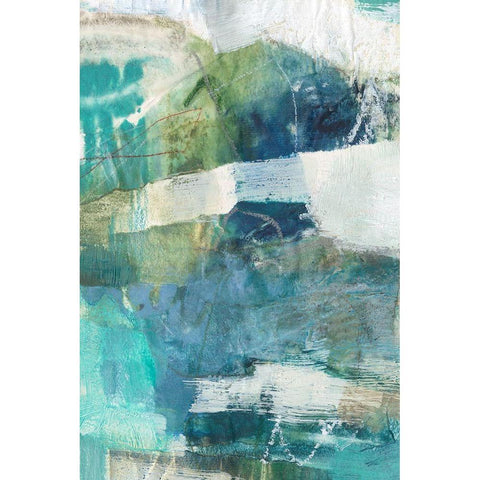 Terrene Abstract II Gold Ornate Wood Framed Art Print with Double Matting by Jachimiec, Sue