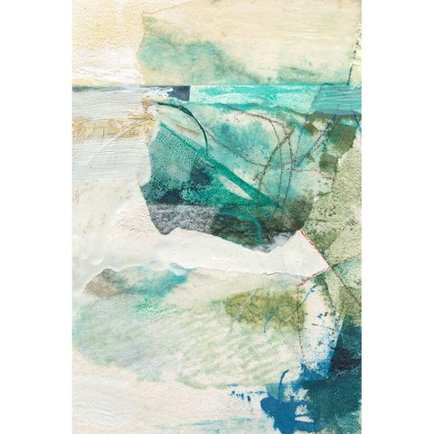 Terrene Abstract III White Modern Wood Framed Art Print by Jachimiec, Sue