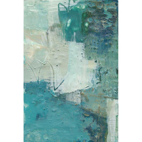 Terrene Abstract VI White Modern Wood Framed Art Print by Jachimiec, Sue