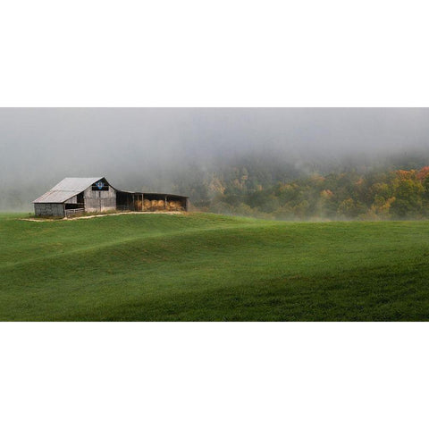 Mountain Air White Modern Wood Framed Art Print by Head, Danny