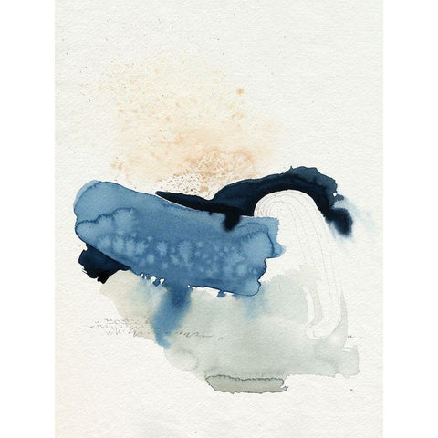 Deep Valley Blues II Gold Ornate Wood Framed Art Print with Double Matting by Popp, Grace