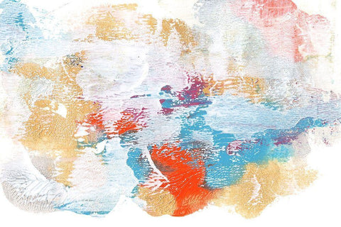 Whitewash Sunset II White Modern Wood Framed Art Print with Double Matting by Bramma, Lila