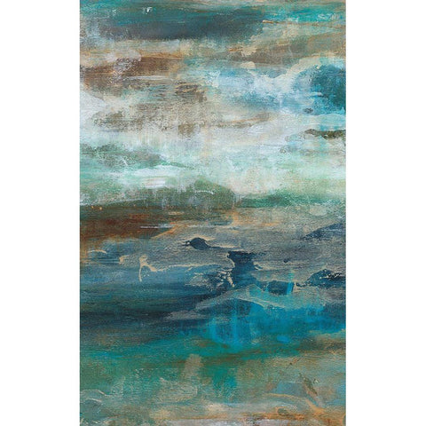 Siavash I Black Modern Wood Framed Art Print with Double Matting by Bramma, Lila