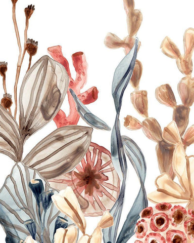 Ocean Chorus II Black Ornate Wood Framed Art Print with Double Matting by Vess, June Erica