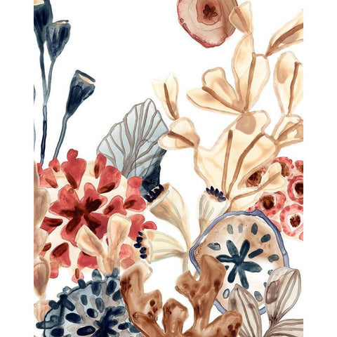 Ocean Chorus III Black Modern Wood Framed Art Print with Double Matting by Vess, June Erica