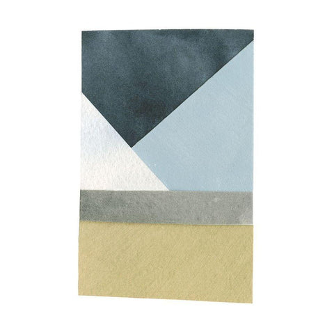 Mountain View Collage I Black Modern Wood Framed Art Print by Caroline, Emma