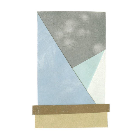 Mountain View Collage III White Modern Wood Framed Art Print by Caroline, Emma