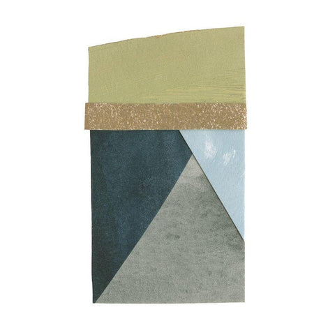 Mountain View Collage IV White Modern Wood Framed Art Print by Caroline, Emma