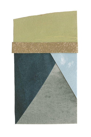 Mountain View Collage IV Black Ornate Wood Framed Art Print with Double Matting by Caroline, Emma