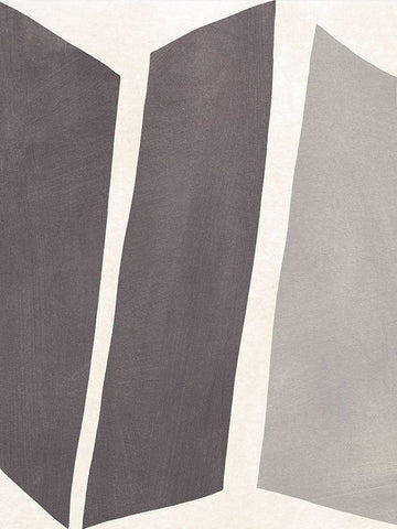 Colorblock Artifact I White Modern Wood Framed Art Print with Double Matting by Vess, June Erica