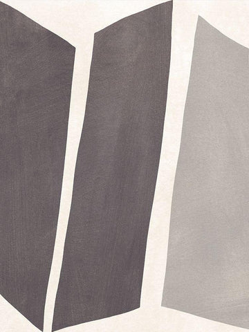 Colorblock Artifact I Black Ornate Wood Framed Art Print with Double Matting by Vess, June Erica