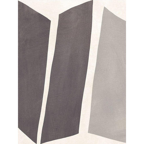 Colorblock Artifact I Black Modern Wood Framed Art Print by Vess, June Erica