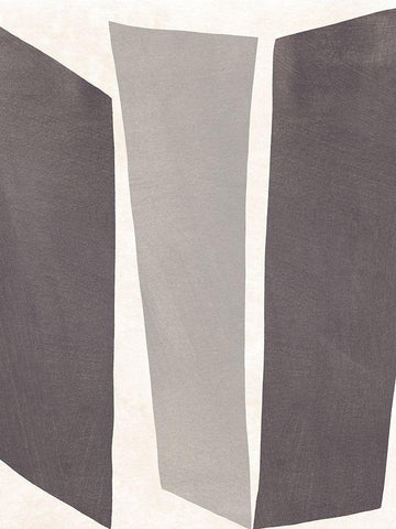 Colorblock Artifact II Black Ornate Wood Framed Art Print with Double Matting by Vess, June Erica