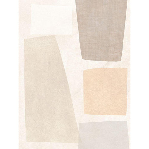 Block Magnetism I Black Modern Wood Framed Art Print with Double Matting by Vess, June Erica