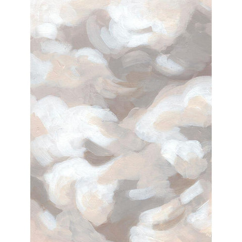 Abstract Cumulus I White Modern Wood Framed Art Print by Vess, June Erica