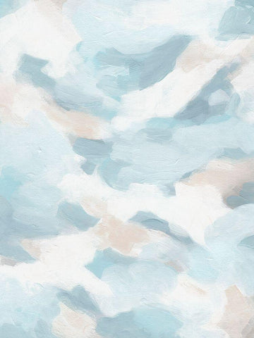 Sky Sweep II White Modern Wood Framed Art Print with Double Matting by Vess, June Erica