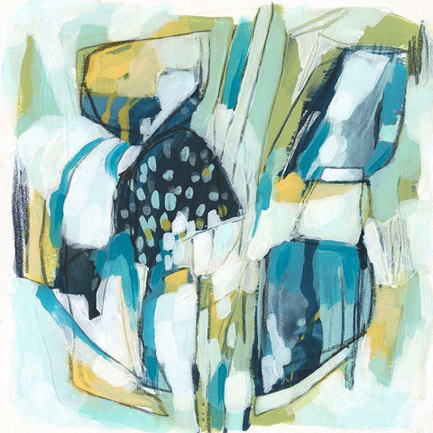 Orbit Gesture I White Modern Wood Framed Art Print by Vess, June Erica