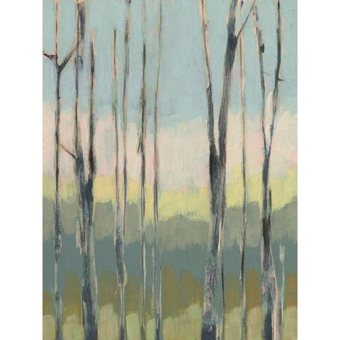 Horizon Through the Trees I White Modern Wood Framed Art Print by Goldberger, Jennifer