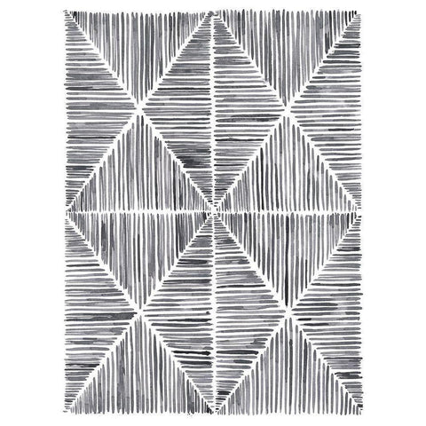 Vibrato II Black Modern Wood Framed Art Print by Lam, Vanna