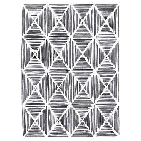 Vibrato IV Black Modern Wood Framed Art Print with Double Matting by Lam, Vanna
