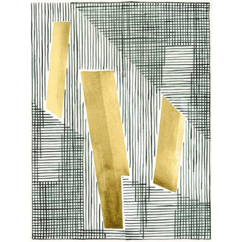 Shadow Screen II White Modern Wood Framed Art Print by Lam, Vanna