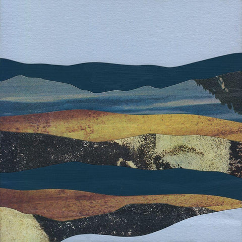 Mountain Series #4 White Modern Wood Framed Art Print by Rau, Lorelle