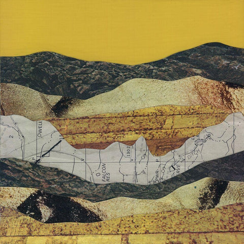 Mountain Series #5 Black Modern Wood Framed Art Print by Rau, Lorelle