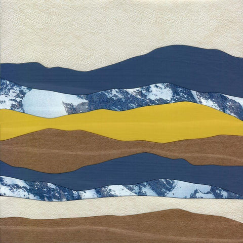 Mountain Series #20 White Modern Wood Framed Art Print by Rau, Lorelle