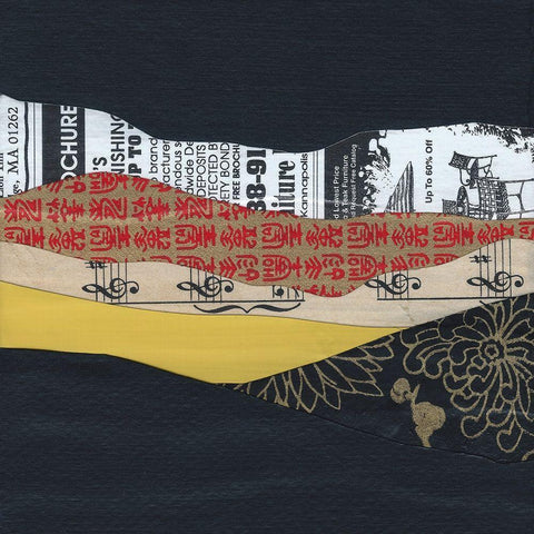 Mountain Series #70 Black Modern Wood Framed Art Print with Double Matting by Rau, Lorelle