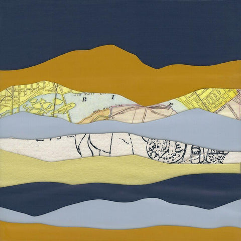 Mountain Series #99 White Modern Wood Framed Art Print by Rau, Lorelle