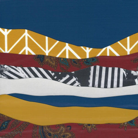 Mountain Series #122 Black Modern Wood Framed Art Print with Double Matting by Rau, Lorelle