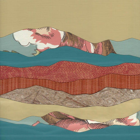 Mountain Series #134 Gold Ornate Wood Framed Art Print with Double Matting by Rau, Lorelle