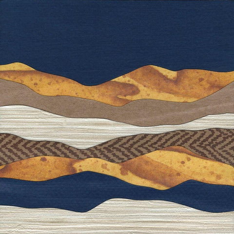 Mountain Series #145 Gold Ornate Wood Framed Art Print with Double Matting by Rau, Lorelle