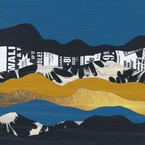 Mountain Series #146 White Modern Wood Framed Art Print by Rau, Lorelle