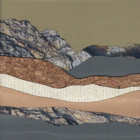 Mountain Series #159 White Modern Wood Framed Art Print by Rau, Lorelle