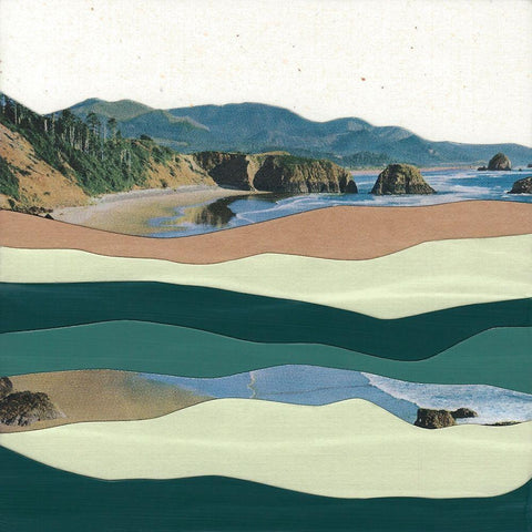 Mountain Series #160 Black Modern Wood Framed Art Print with Double Matting by Rau, Lorelle