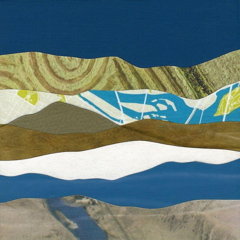 Mountain Series #163 Black Ornate Wood Framed Art Print with Double Matting by Rau, Lorelle