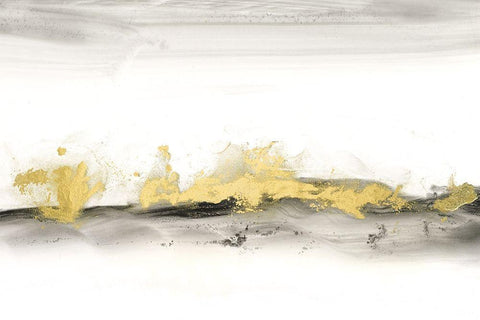 Gold on the Horizon I Black Ornate Wood Framed Art Print with Double Matting by Harper, Ethan