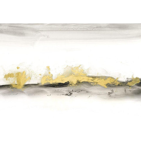 Gold on the Horizon I Black Modern Wood Framed Art Print by Harper, Ethan