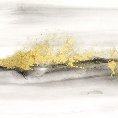 Gold on the Horizon IV Black Ornate Wood Framed Art Print with Double Matting by Harper, Ethan