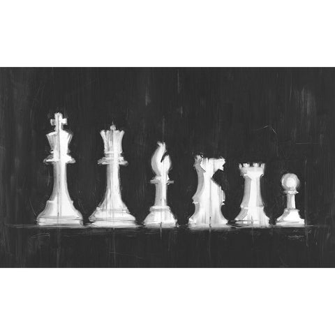 Starting Line Up II White Modern Wood Framed Art Print by Harper, Ethan