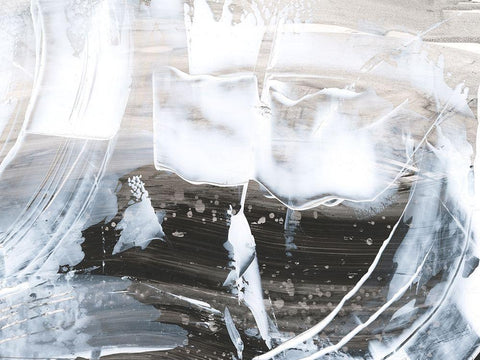 Blizzard Conditions IV White Modern Wood Framed Art Print with Double Matting by Harper, Ethan