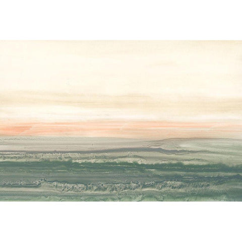 Atlantic Sunrise I White Modern Wood Framed Art Print by Harper, Ethan