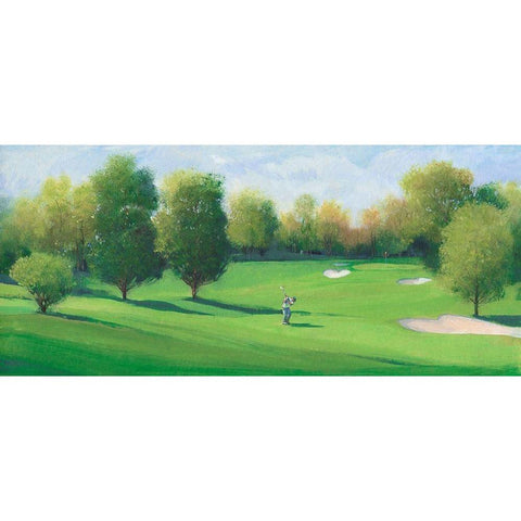 Fairway Shot I Black Modern Wood Framed Art Print by OToole, Tim